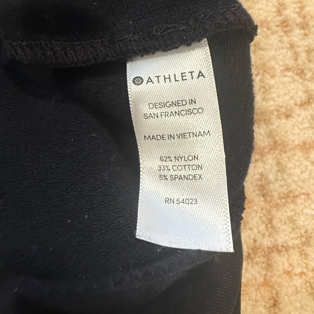 Worn once?  Athleta Black Long Sleeve  Heavyweight Tunic - Picture 7 of 8
